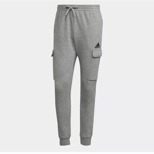 adidas Men's Essentials Fleece Regular Tapered Cargo Sweat Pants Large HL2234